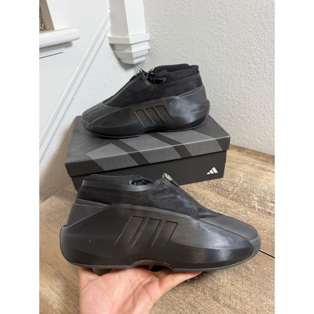Adidas Kobe Crazy IIInfinity Triple Black Sneakers Basketball Trainers Men 10.5
